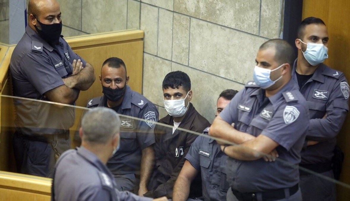 صورة الأسير محمود العارضة خلال جلسة محاكمته