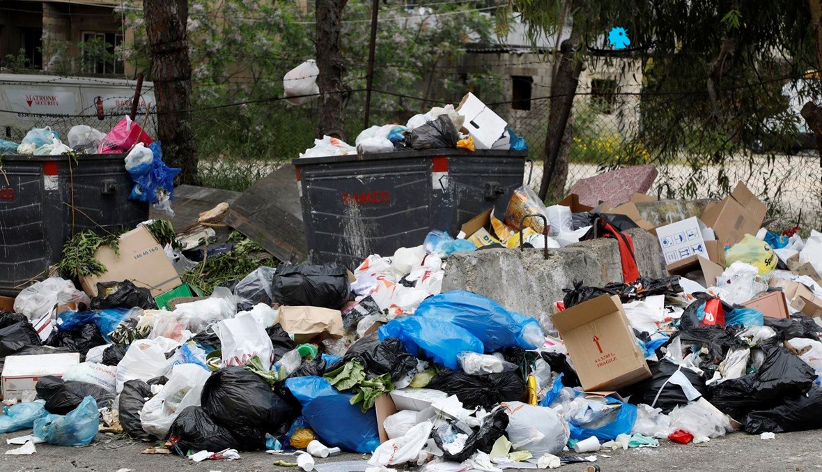 مشهد من أزمة النفايات في نيسان 2020 (أرشيفية- مارك فياض).