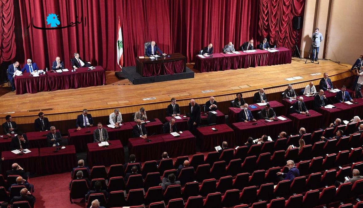 جلسة مناقشة البيان الوزاري لحكومة الرئيس نجيب ميقاتي (تصوير نبيل اسماعيل).