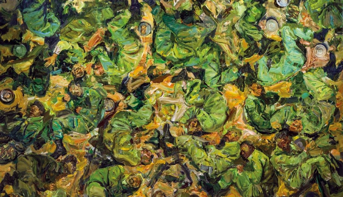 "الوجبة الأخيرة" للفنّان سيروان باران الحائز على جائزة أفضل لوحة.
