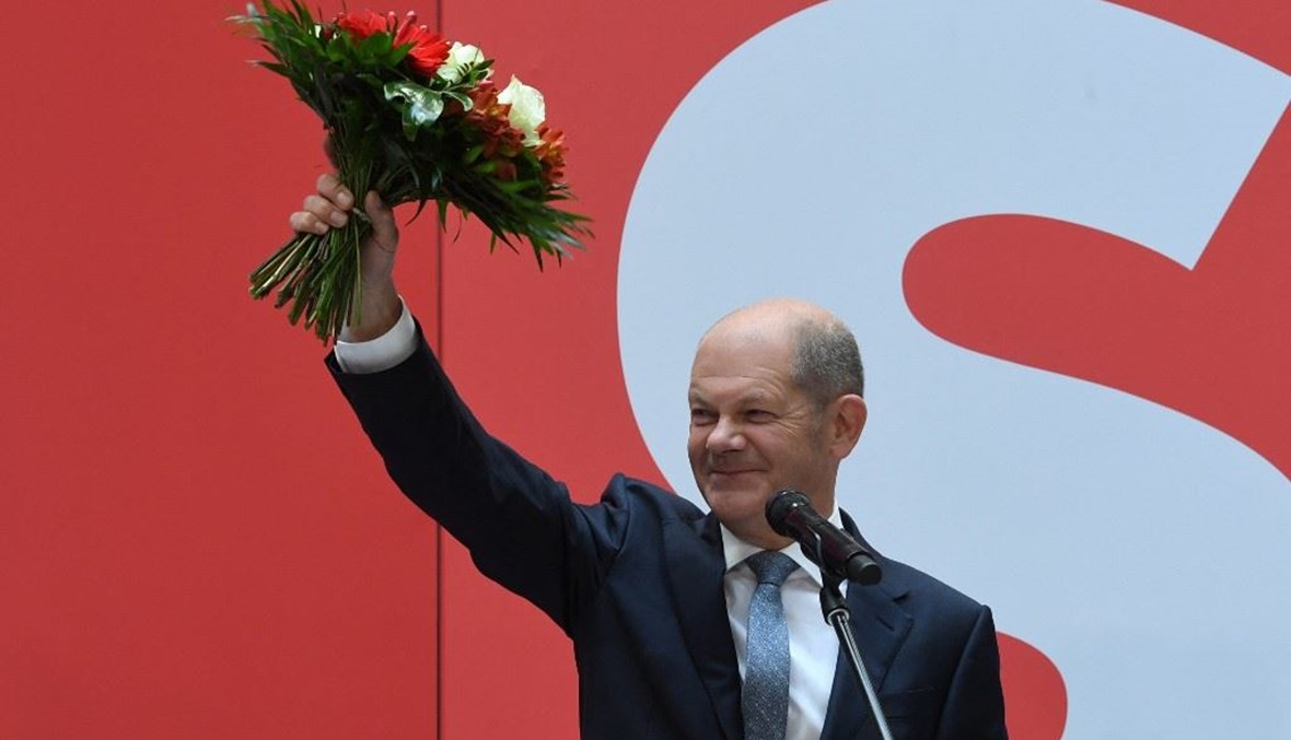  المرشح الاشتراكي-الديموقراطي في ألمانيا أولاف شولتس (أ ف ب).