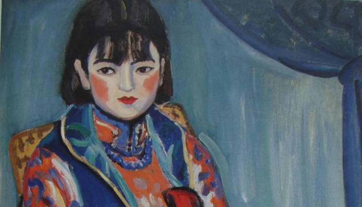 "بورتريه فتاة" للرسام الصيني غوان زيلان (1929).