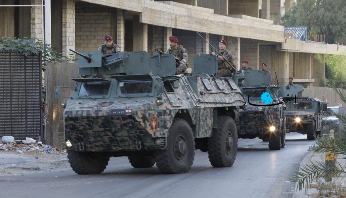 الجيش ينتشر في الطيونة (نبيل اسماعيل).