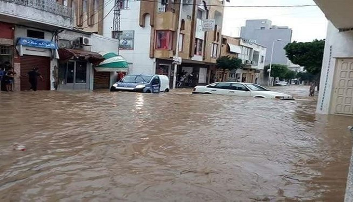 فيضانات بتونس.