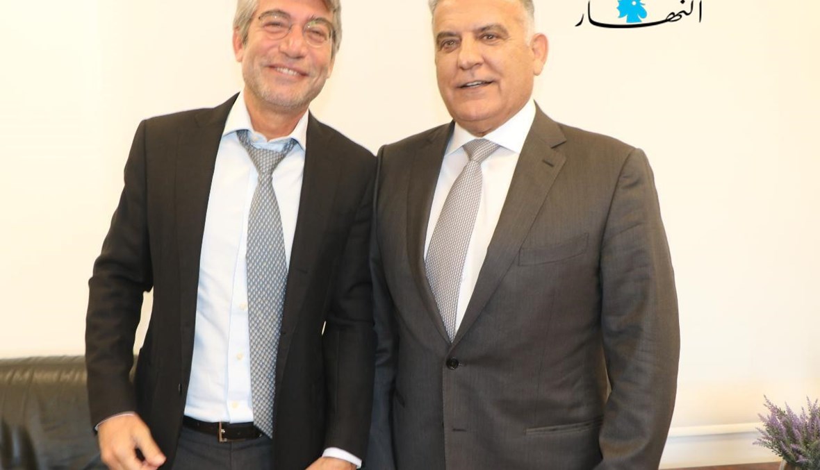 وزير الطاقة وليد فياض والمدير العام للأمن العام اللواء عباس إبراهيم (حسن عسل) ​