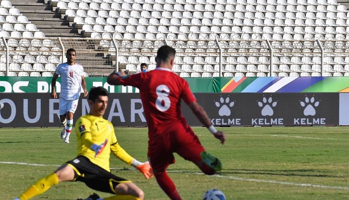 بالصور: خسارة دراماتيكية للبنان أمام إيران