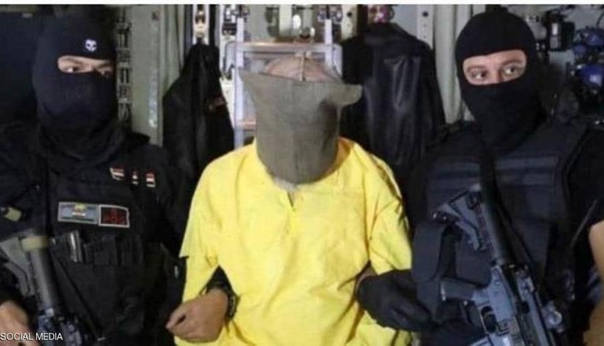 الأمن العراقي أثناء القبض على نائب البغدادي.