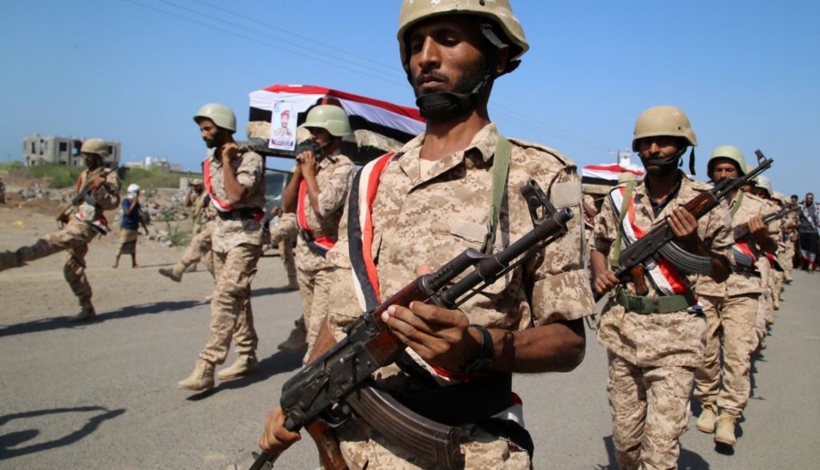 القوات اليمنية (أ ف ب).
