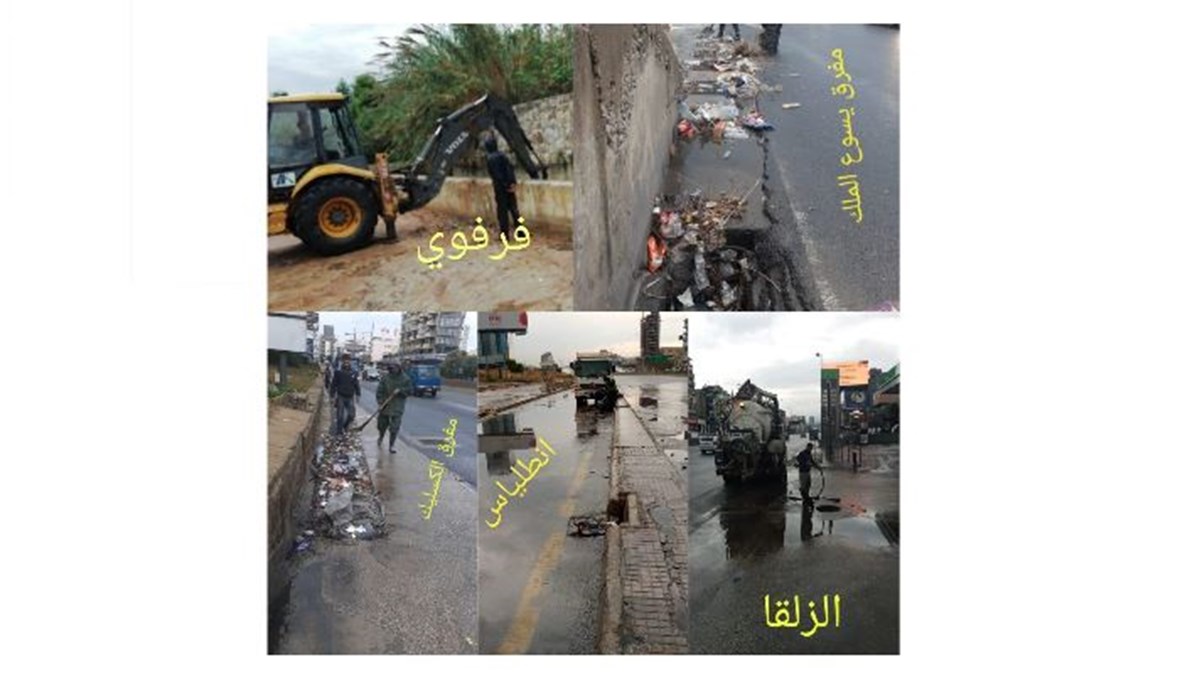 الاشغال: استكمال تعزيل الطرق وتنظيفها