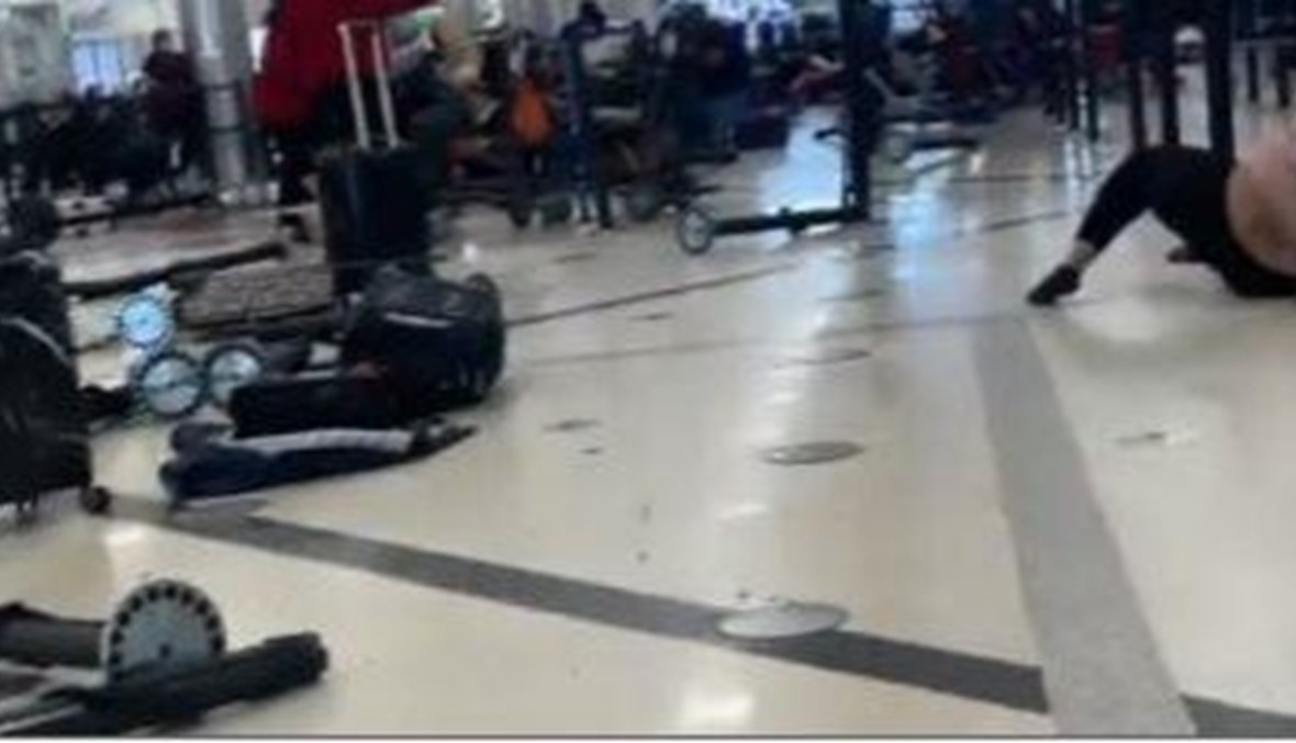 بالفيديو: سقوط 3 جرحى برصاص طائش في مطار أتلانتا الأميركي