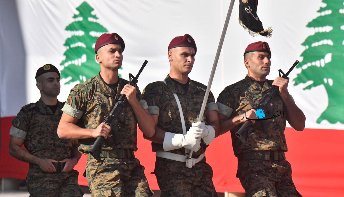عناصر من الجيش اللبناني في عرض عيد الاستقلال العسكري في اليرزة (نبيل اسماعيل).