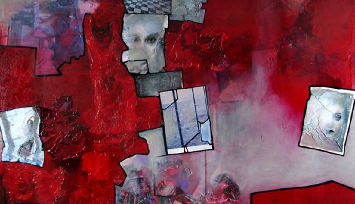 لوحة "سلسلة ممزقة" من مجموعة "الدم" للفنانة التشكيلية باربارة أغرست.