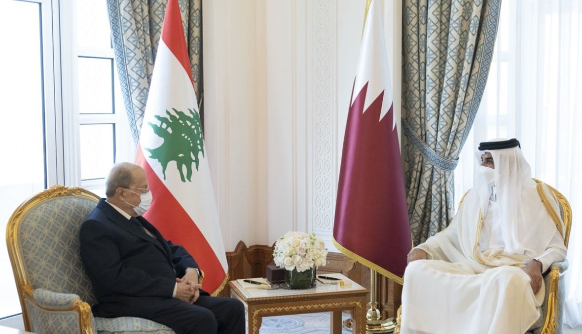 من زيارة رئيس الجمهورية ميشال عون إلى الدوحة.