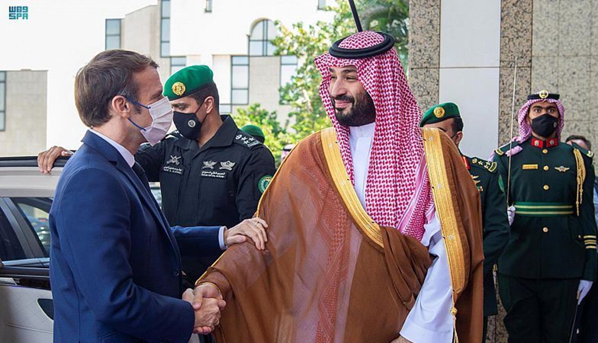 ولي العهد السعودي والرئيس الفرنسي.