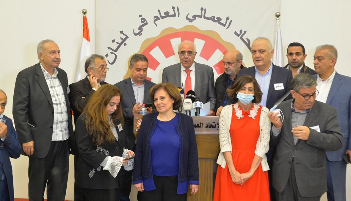 من انتخابات نقابة محرري الصحافة اللبنانية.