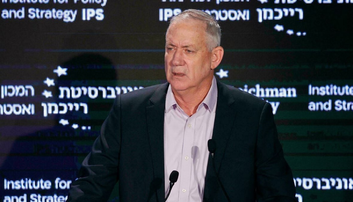 وزير الدفاع الإسرائيلي بيني غانتس (أ ف ب).