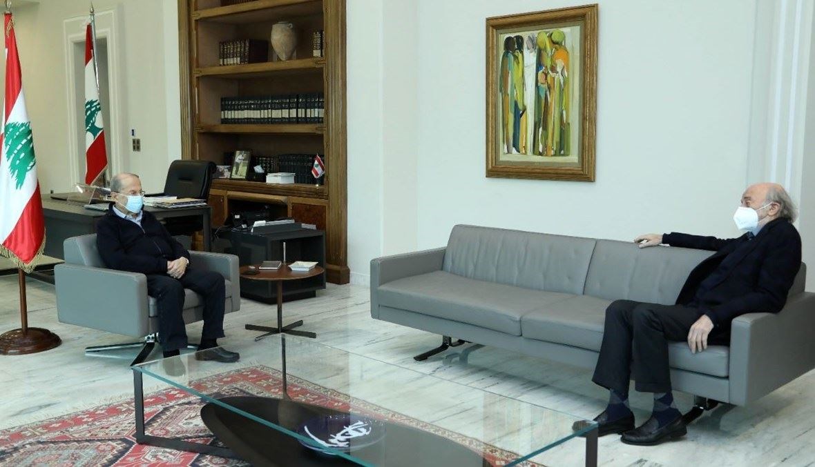 الرئيس ميشال عون والرئيس وليد جنبلاط.