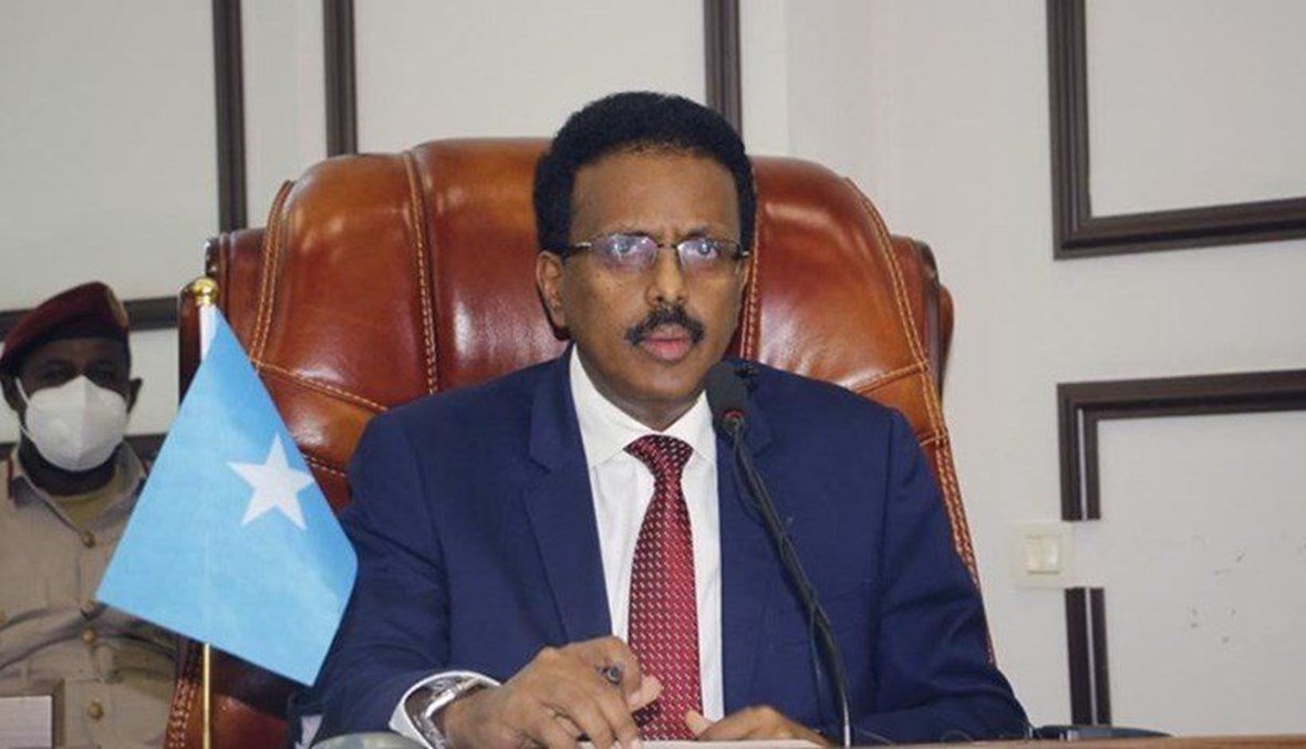 الرئيس الصومالي محمد عبد الله محمد (أ ف ب).