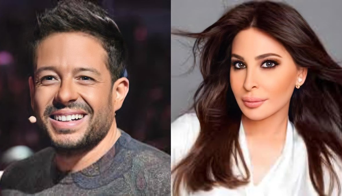 محمد حماقي يغازل إليسا: "محظوظ بكِ"