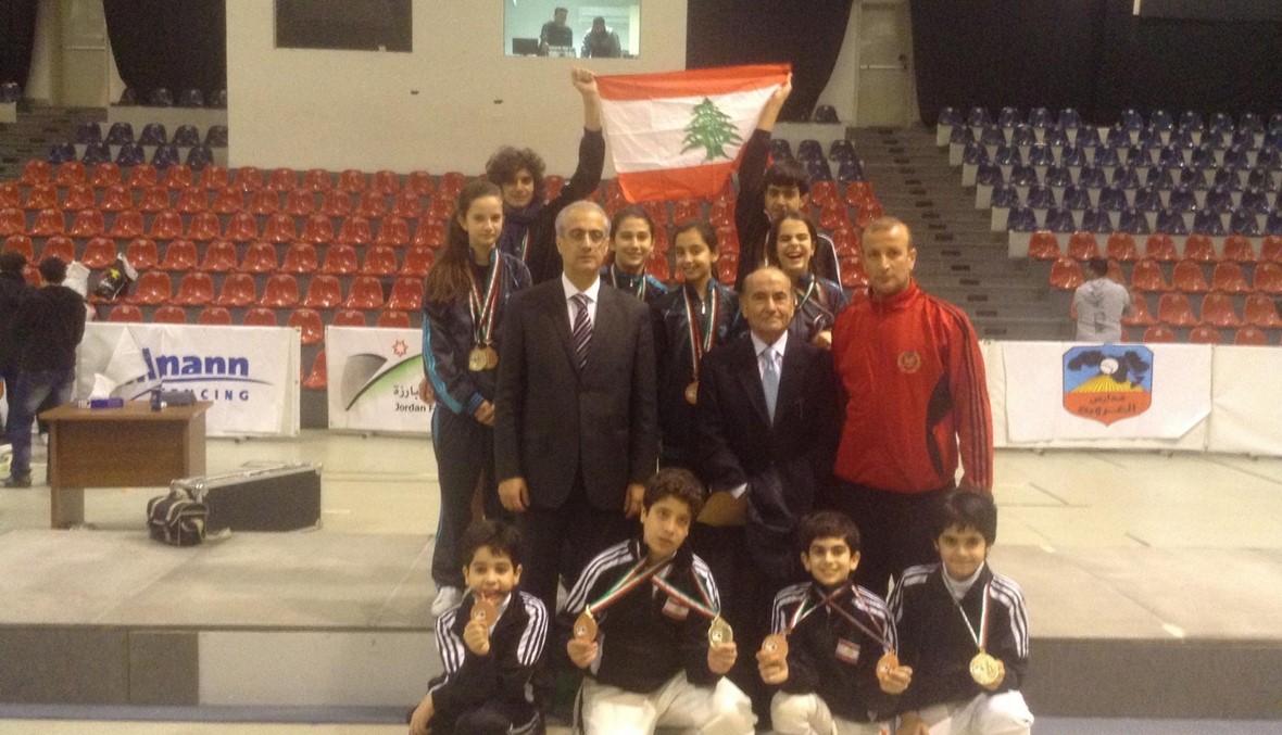 البطولة العربية في المبارزة للأشبال\r\nلبنان أول بـ14 ميدالية\r\n