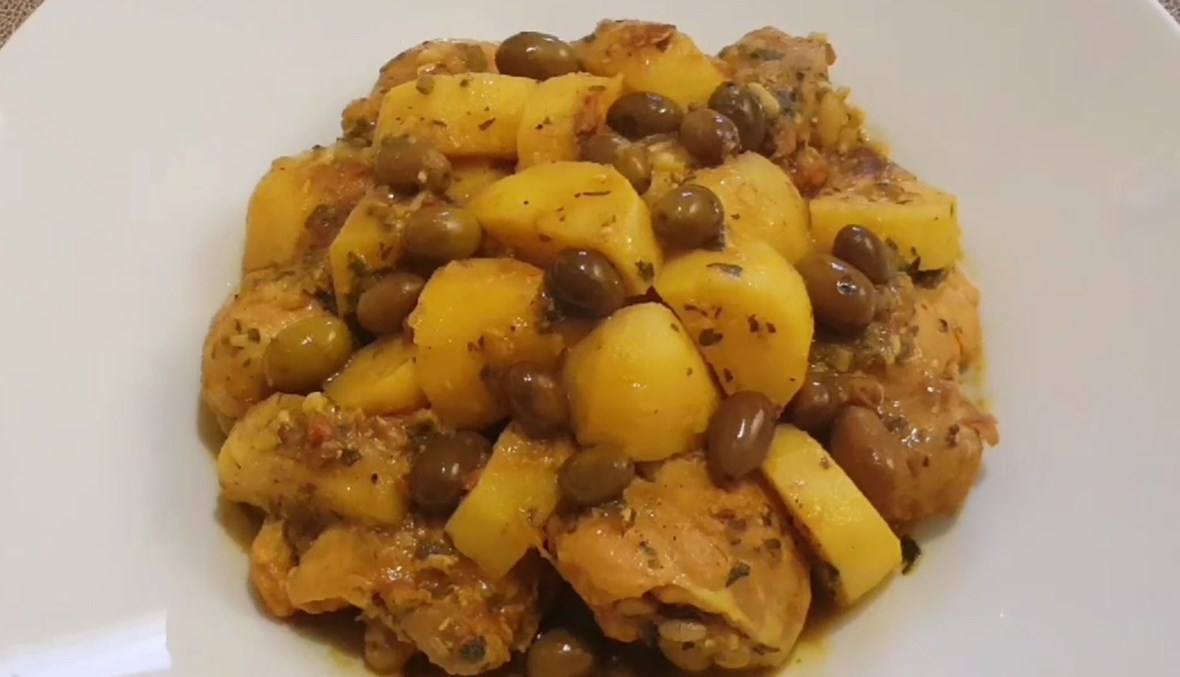 مرقة الدجاج بالبطاطا والزيتون: من المطبخ المغربي
