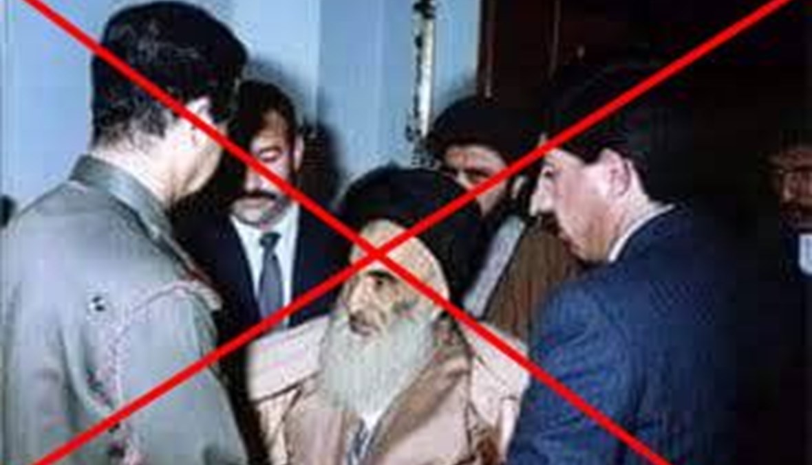 "صورة تجمع صدّام حسين والمرجع الدّيني علي السّيستاني"؟ إليكم الحقيقة FactCheck#